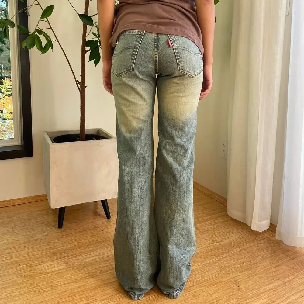 Unbranded Men's Blue and Cream Jeans
